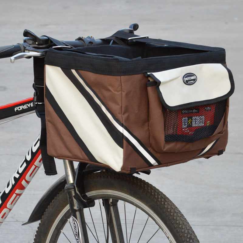 Removable Bicycle Pet Carrier for Cats and Dogs